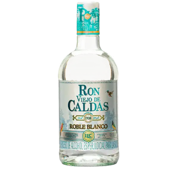 Botella de Ron Viejo de Caldas Roble Blanco